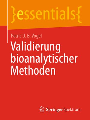 cover image of Validierung bioanalytischer Methoden